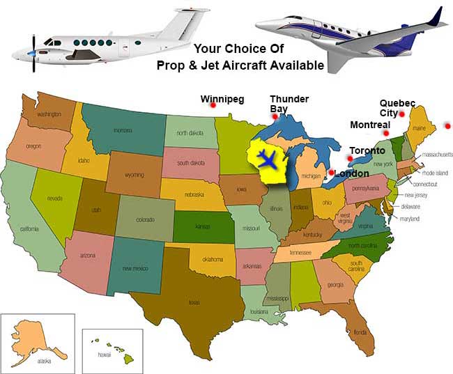 Wisconsin Charter Flight Directory